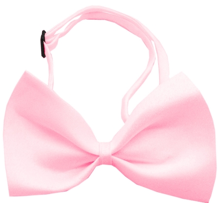 Plain Light Pink Bow Tie